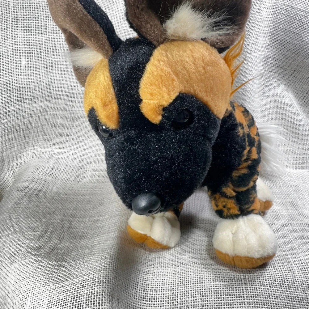 Wild Republic African Wild Dog Plush Stuffed Animal Painted Dog Safari Toy